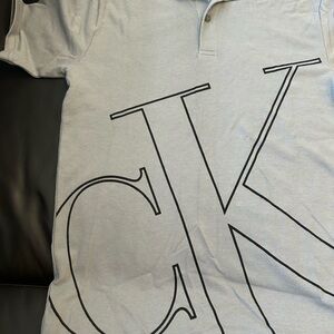 Calvin Klein Jeans Kids Gray Polo Shirt